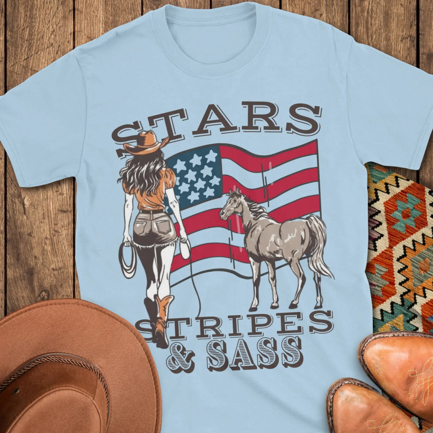 Stars, Stripes und Sass T-Shirt