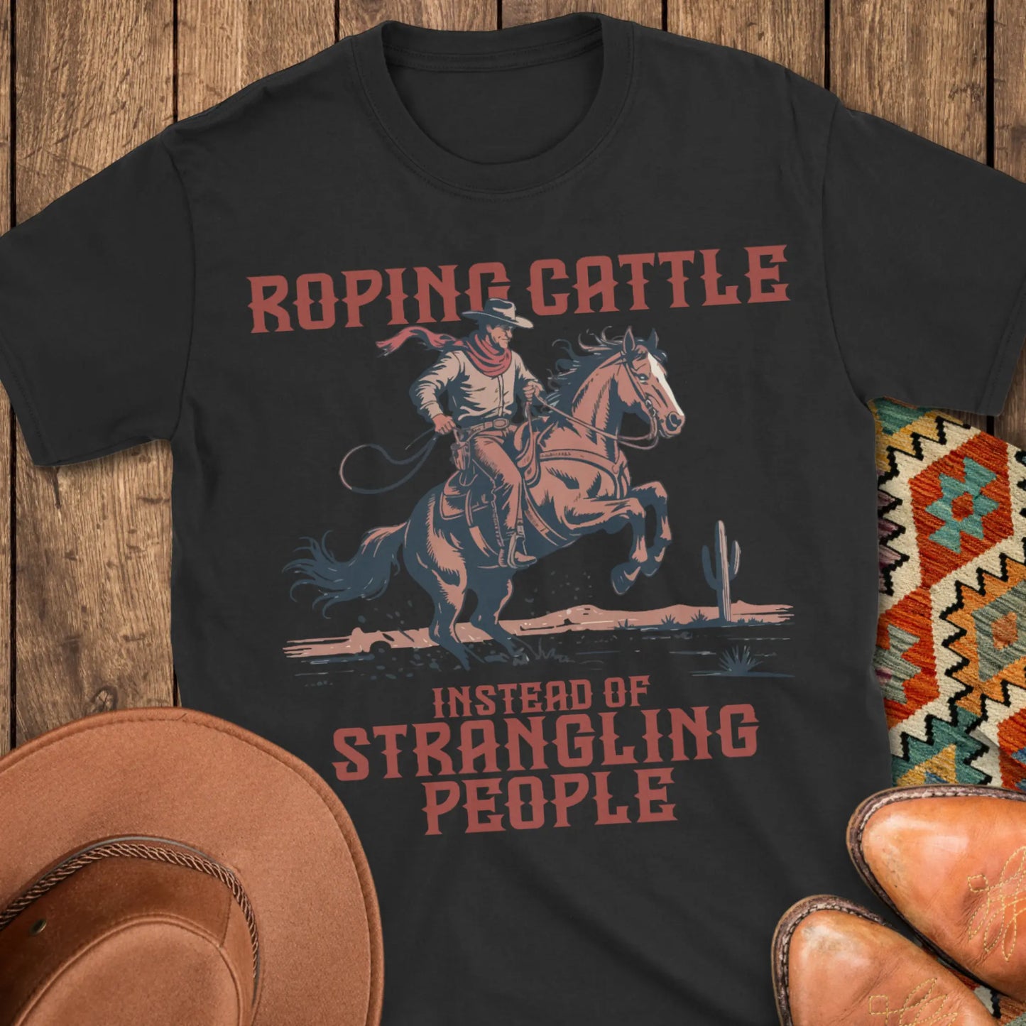 Roping Cattle T-Shirt