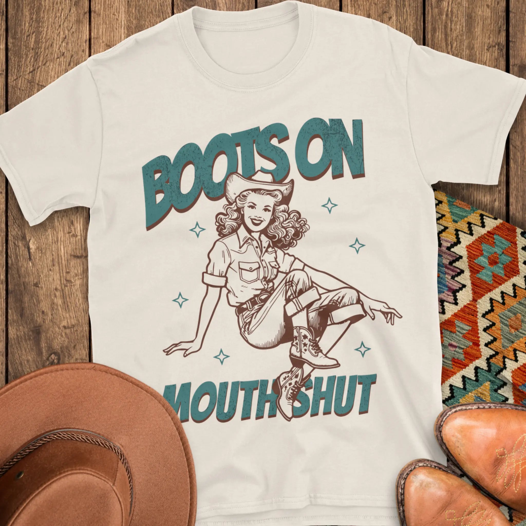 Boots On T-Shirt