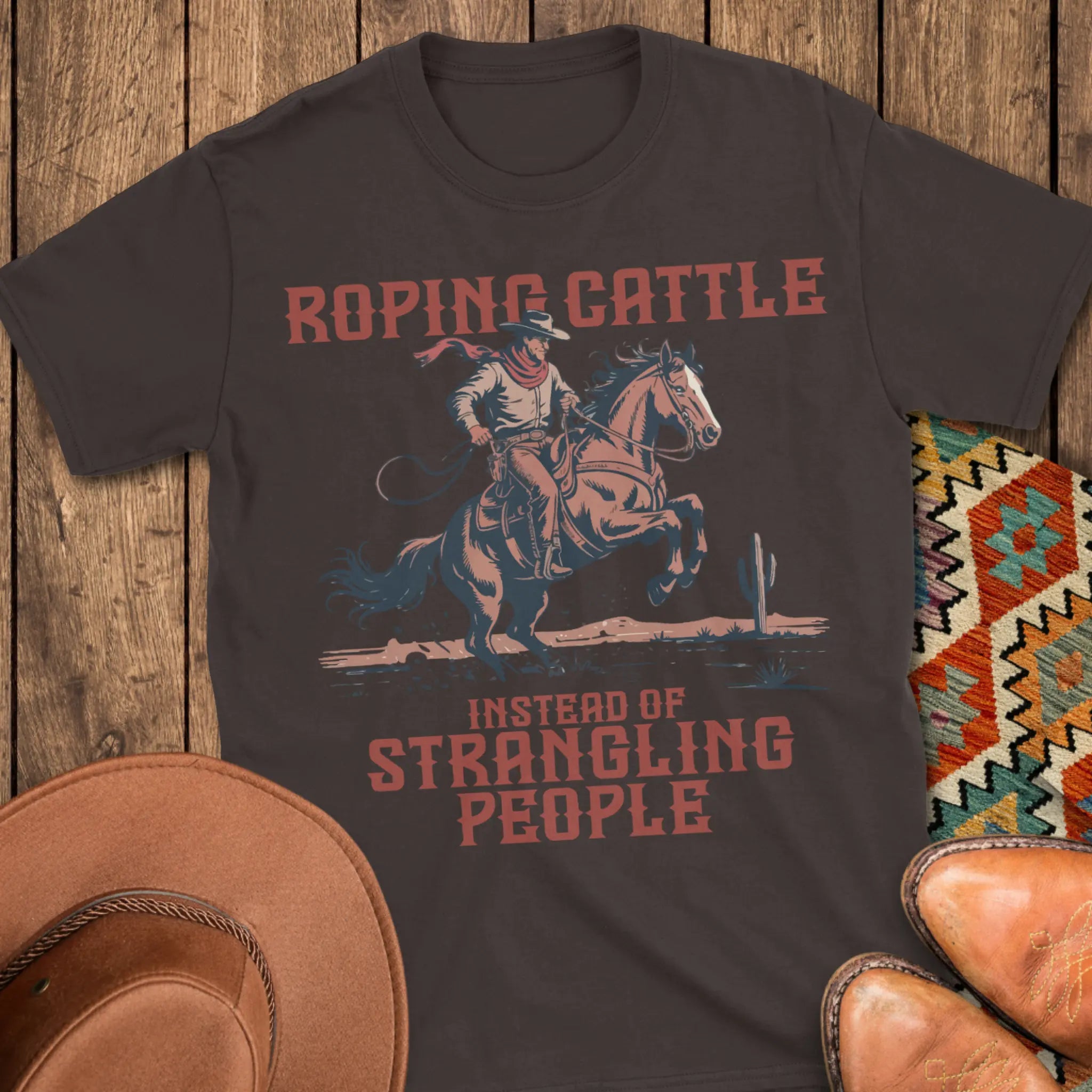 Roping Cattle T-Shirt