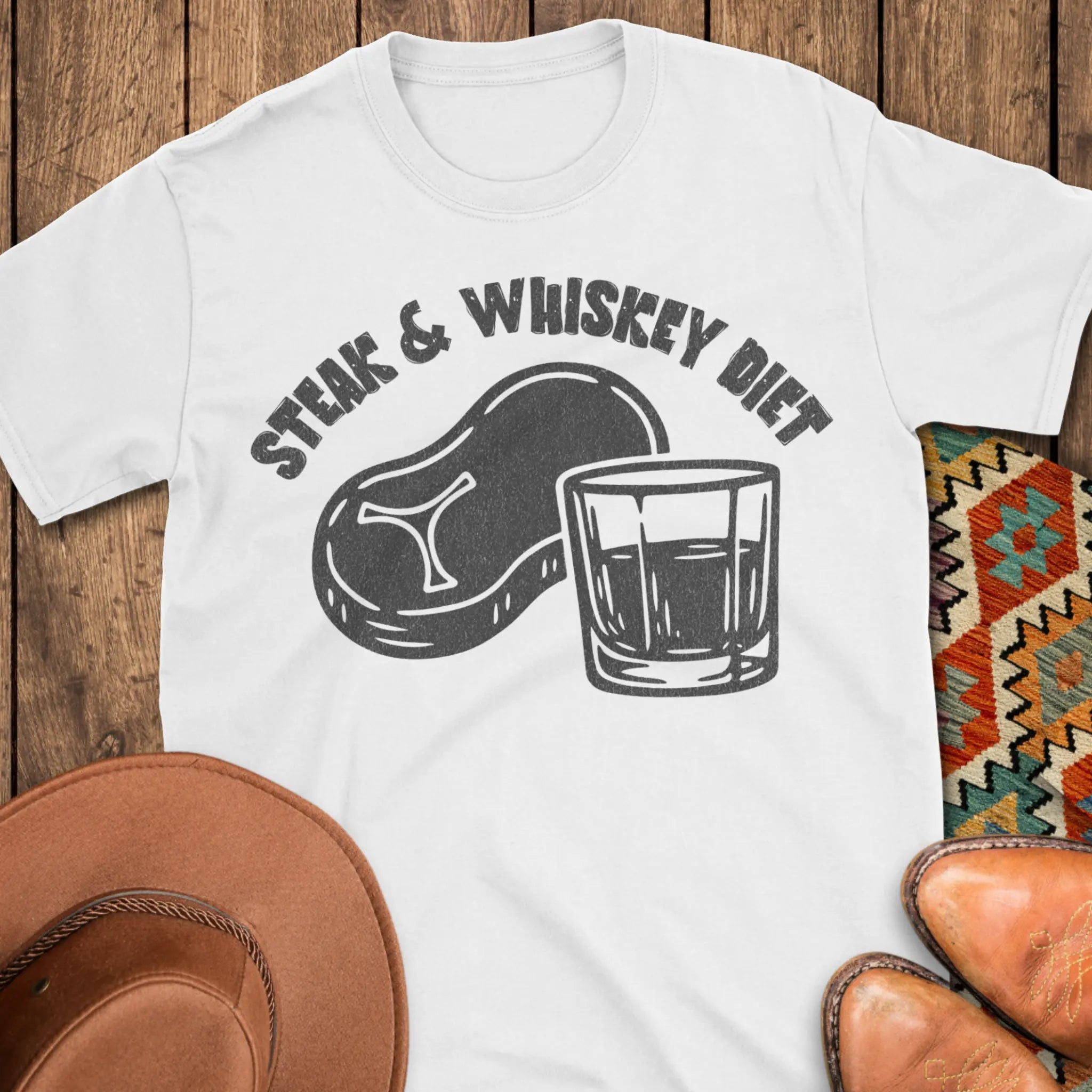 Steak & Whiskey Diet T-Shirt