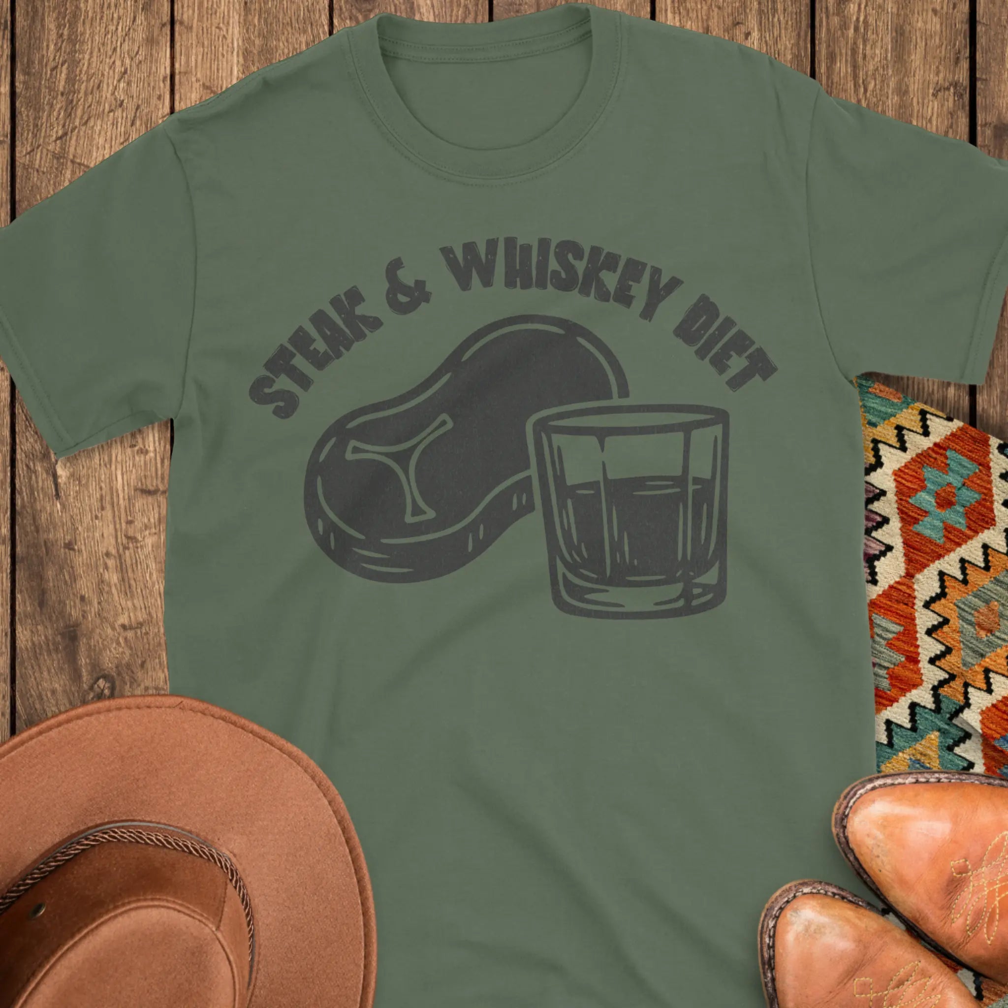 Steak & Whiskey Diet T-Shirt