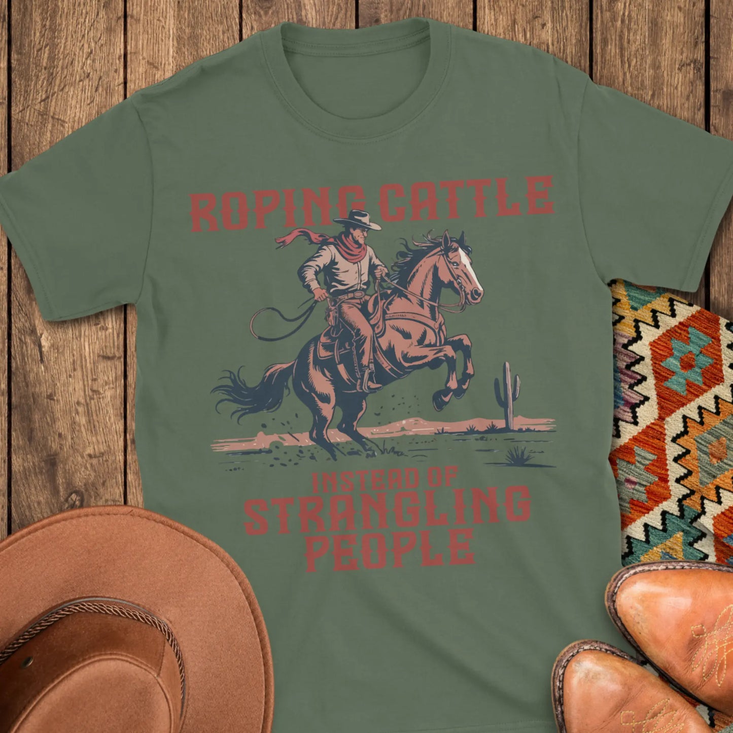 Roping Cattle T-Shirt