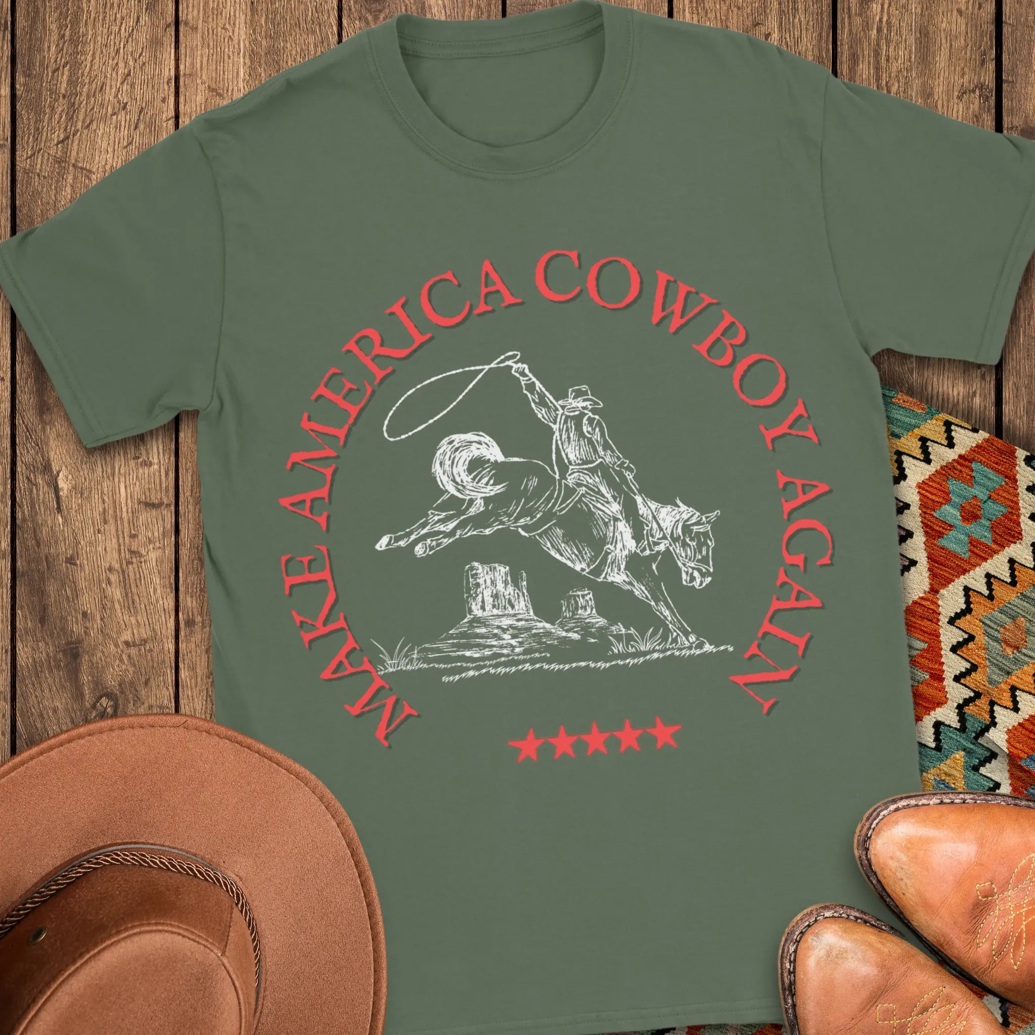 Make Amercia Cowboy Again T-Shirt