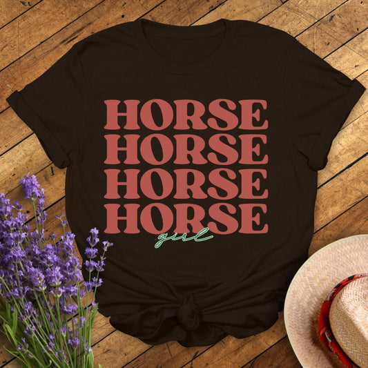 Horse Horse Horse Horse Girl T-Shirt