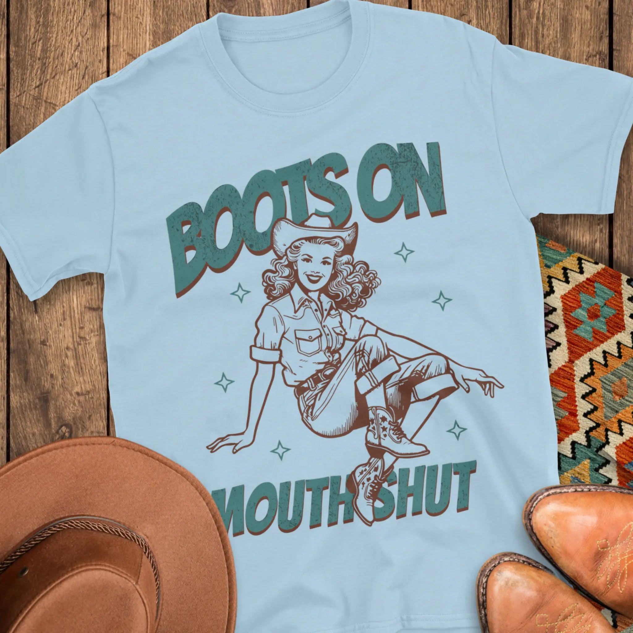 Boots On T-Shirt