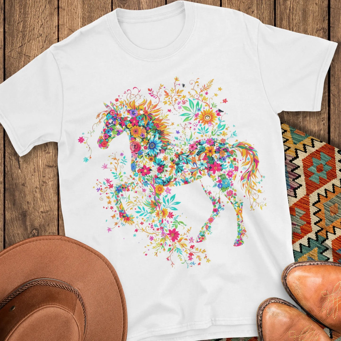 The Floral Horse T-Shirt