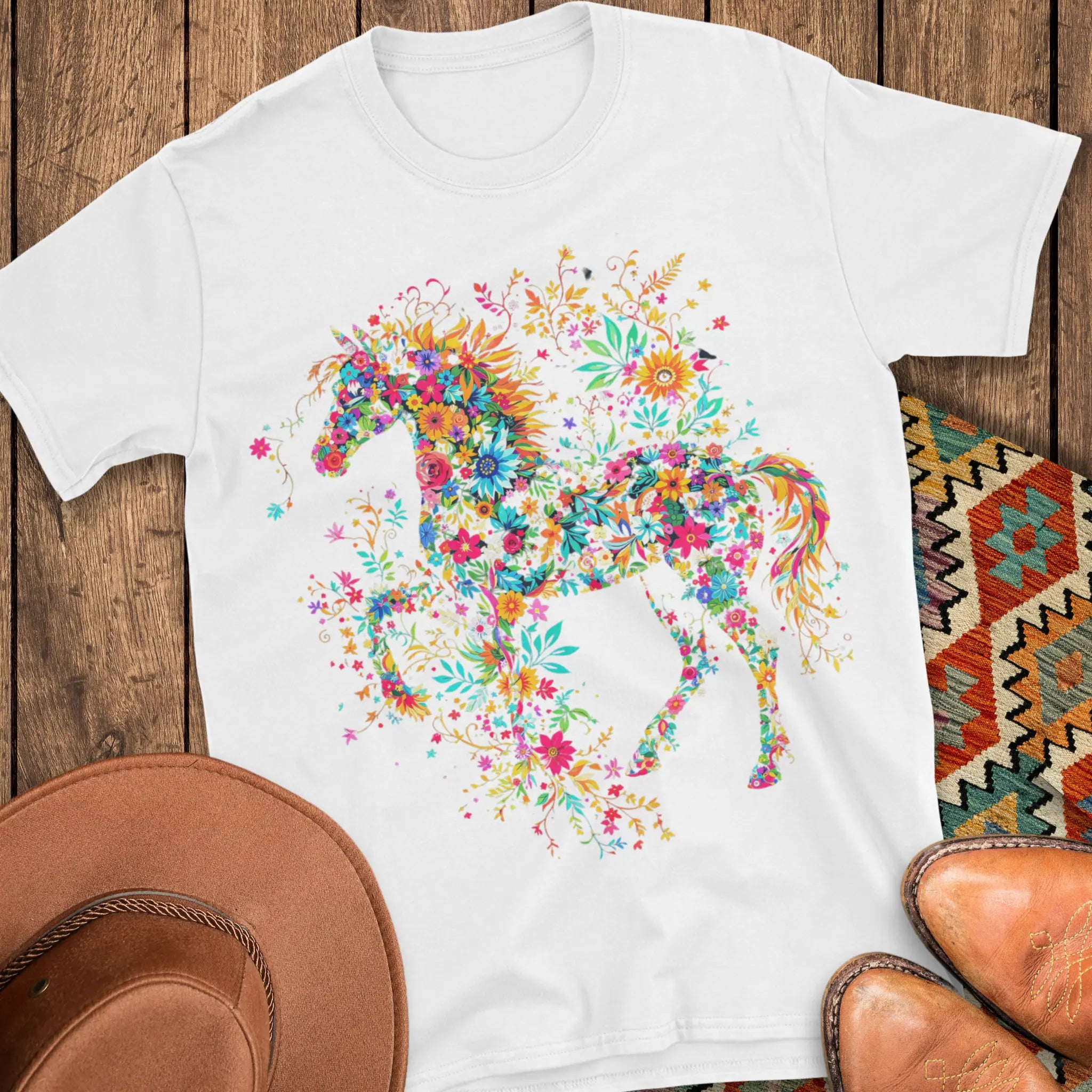 The Floral Horse T-Shirt