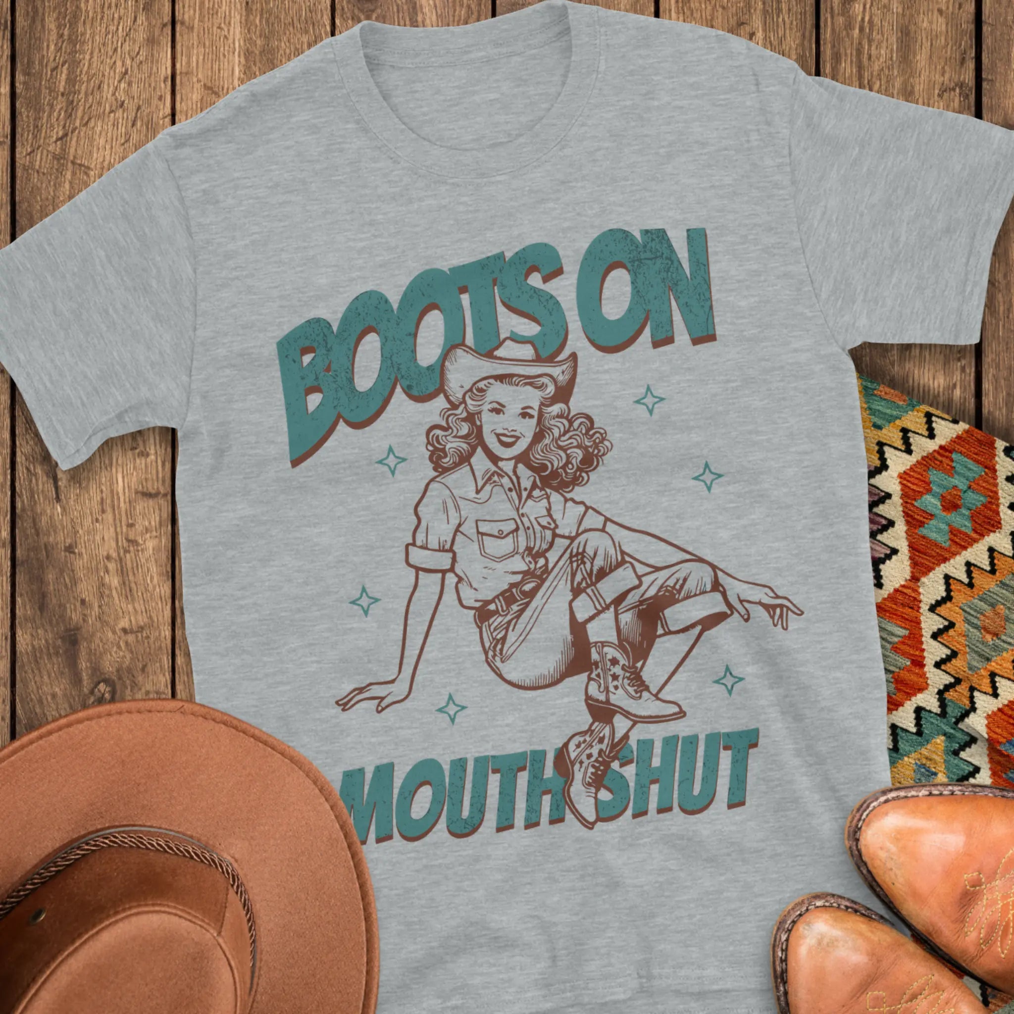Boots On T-Shirt