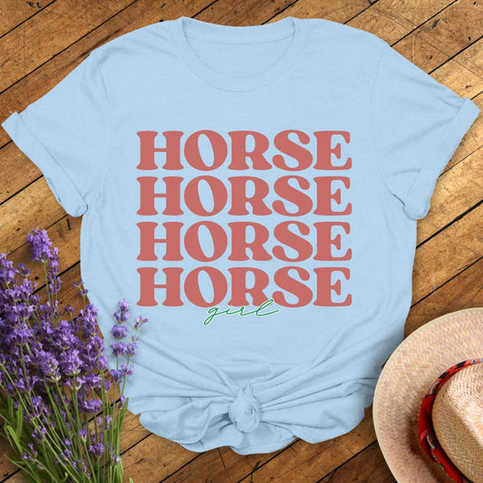 Horse Horse Horse Horse Girl T-Shirt