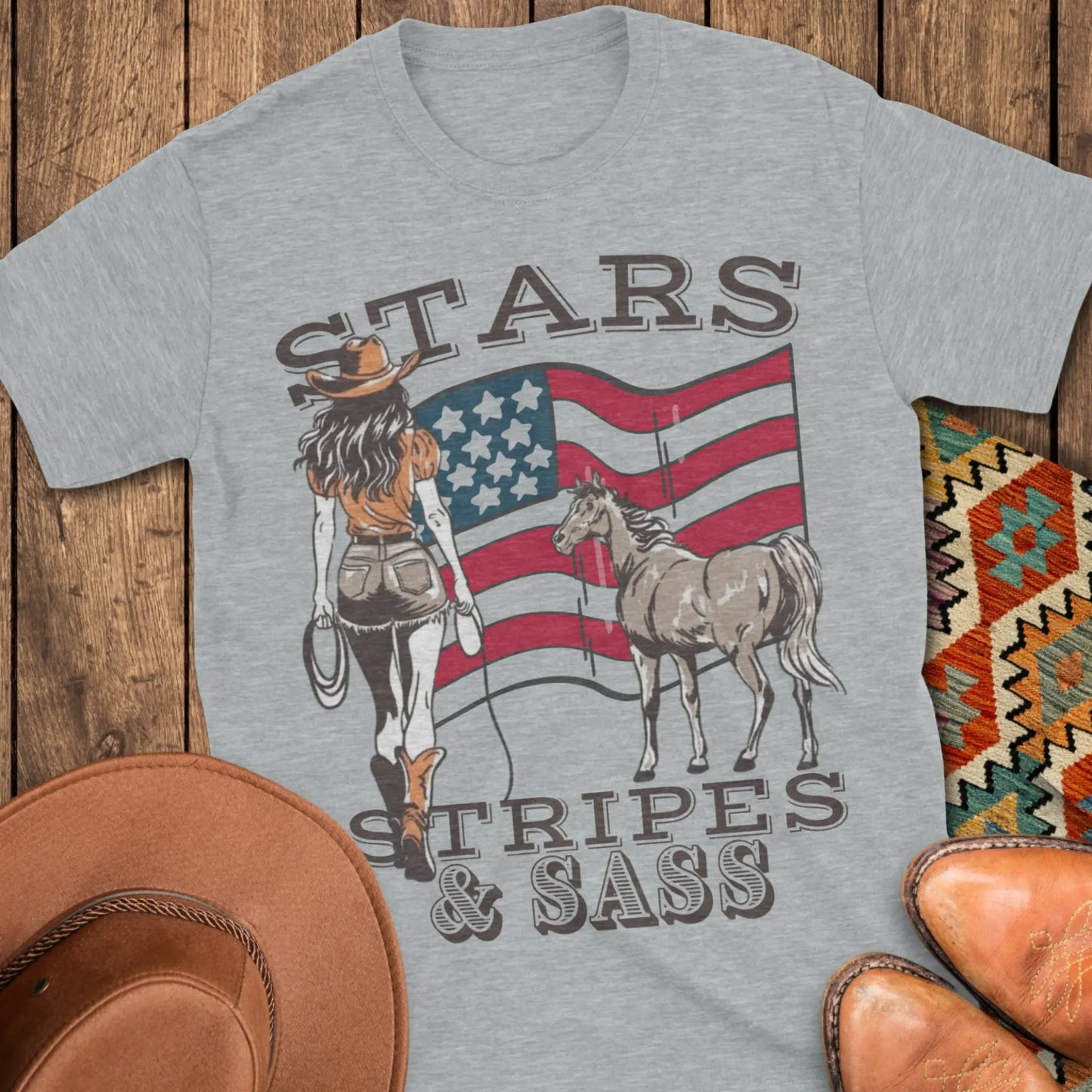 Stars, Stripes und Sass T-Shirt