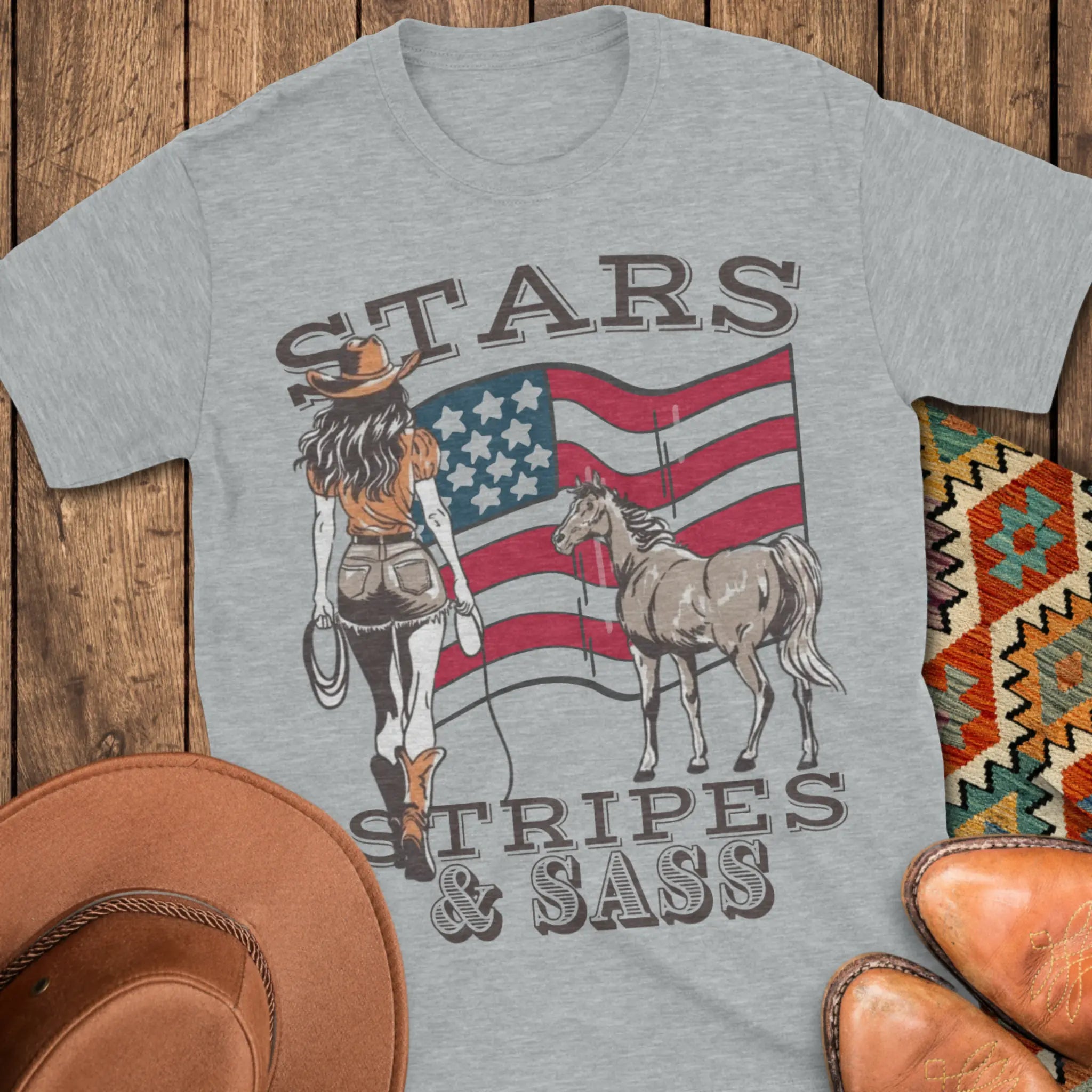 Stars, Stripes und Sass T-Shirt