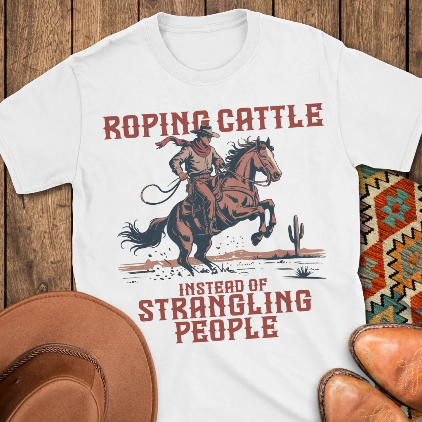 Roping Cattle T-Shirt