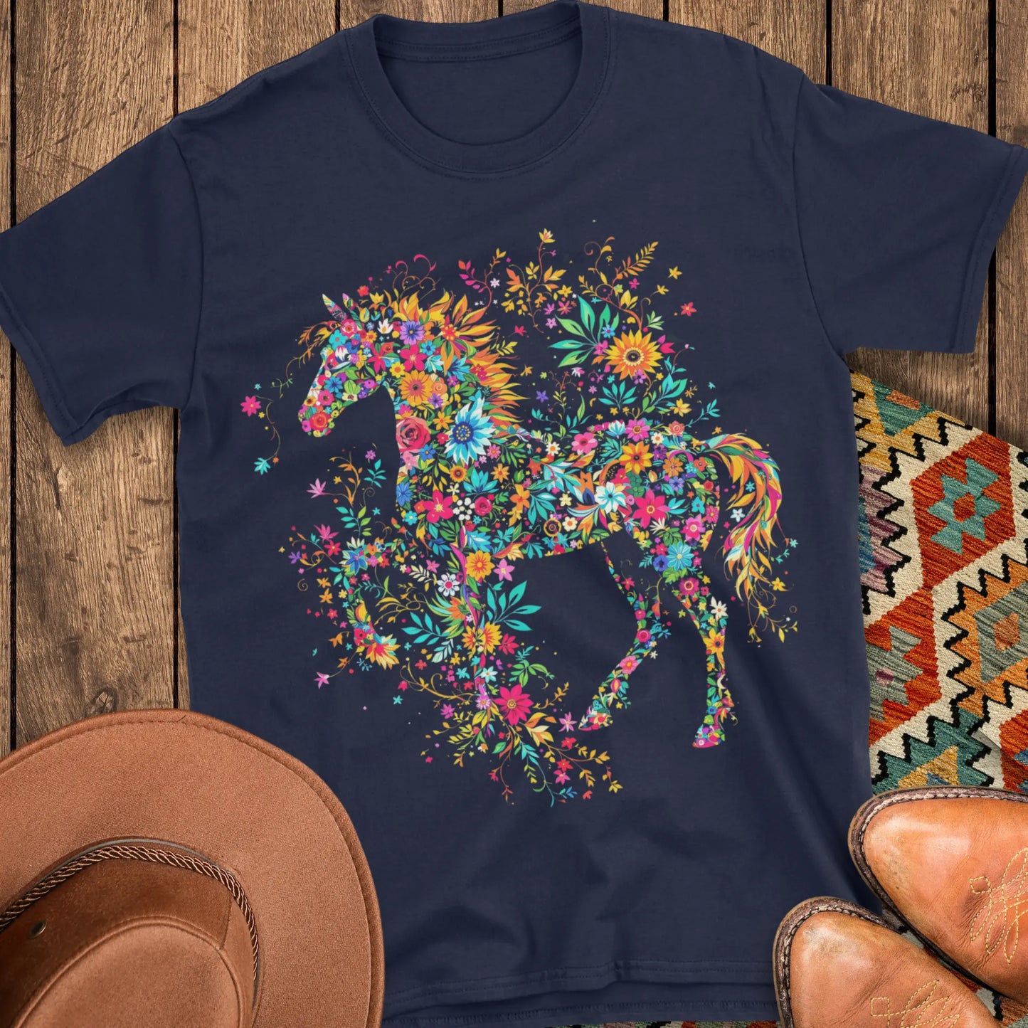 The Floral Horse T-Shirt