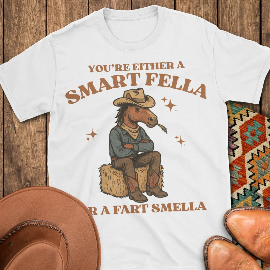 Smart Fella or Fart Smella T-Shirt