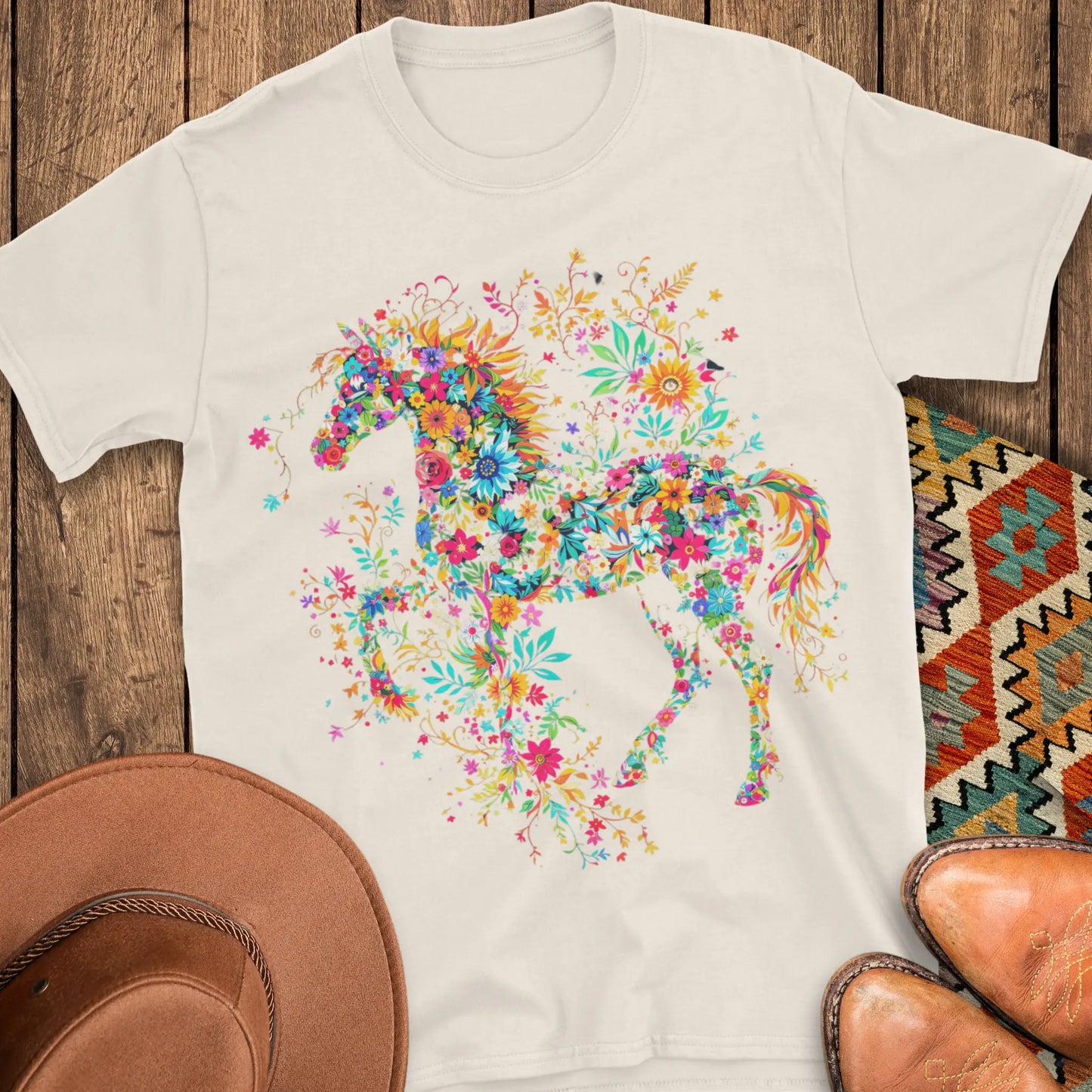 The Floral Horse T-Shirt