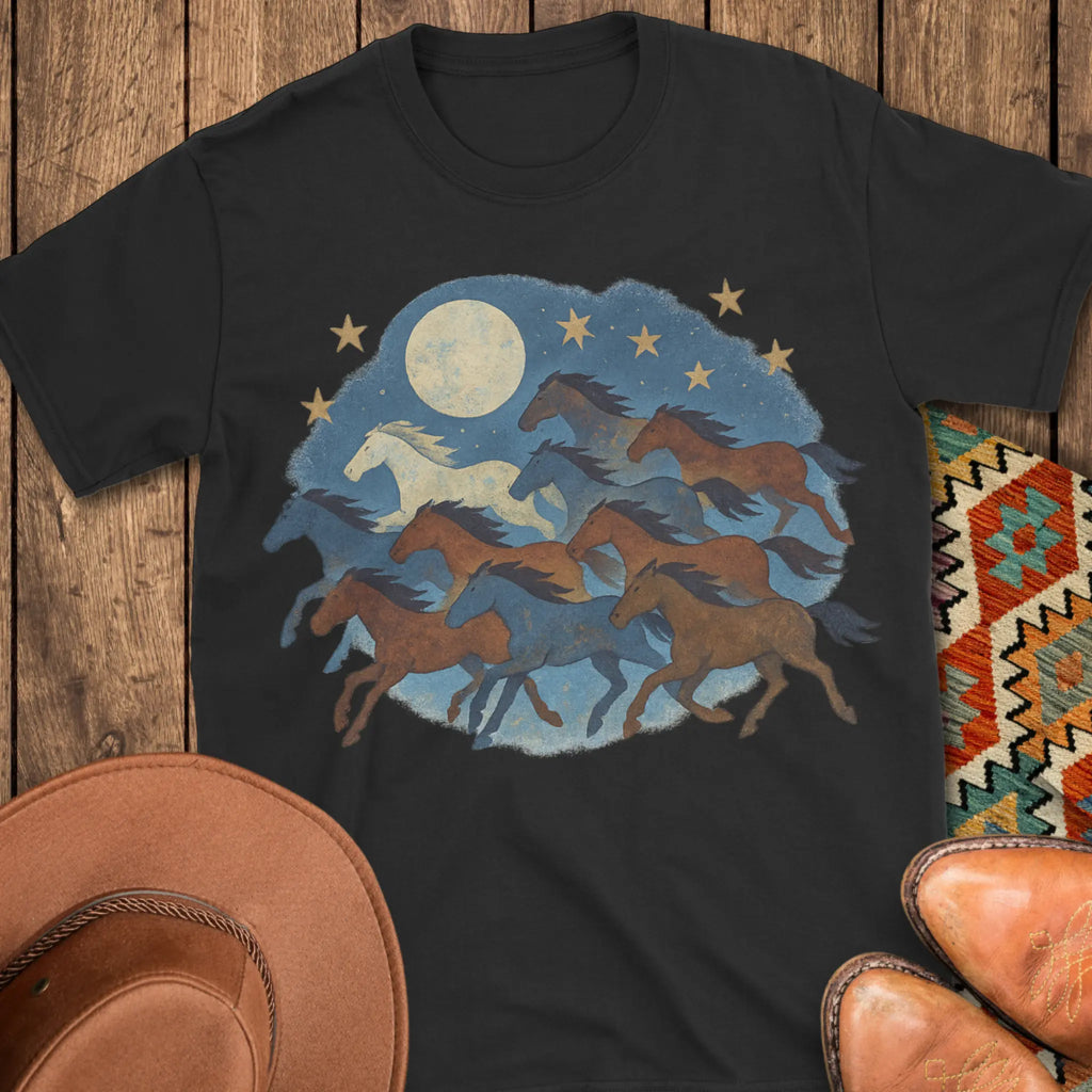 Mustangs in Moonshine T-Shirt